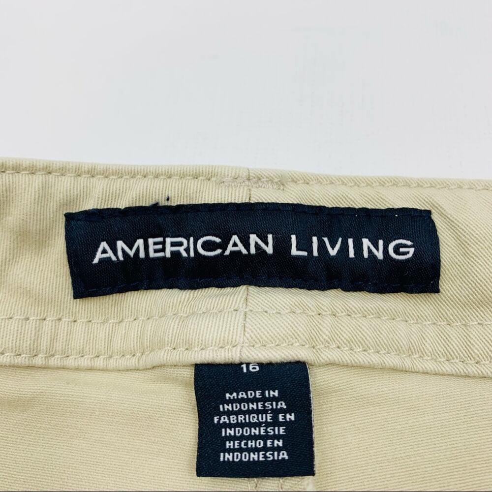 American Living Cream Beige Crop Pants - Picture 5 of 6